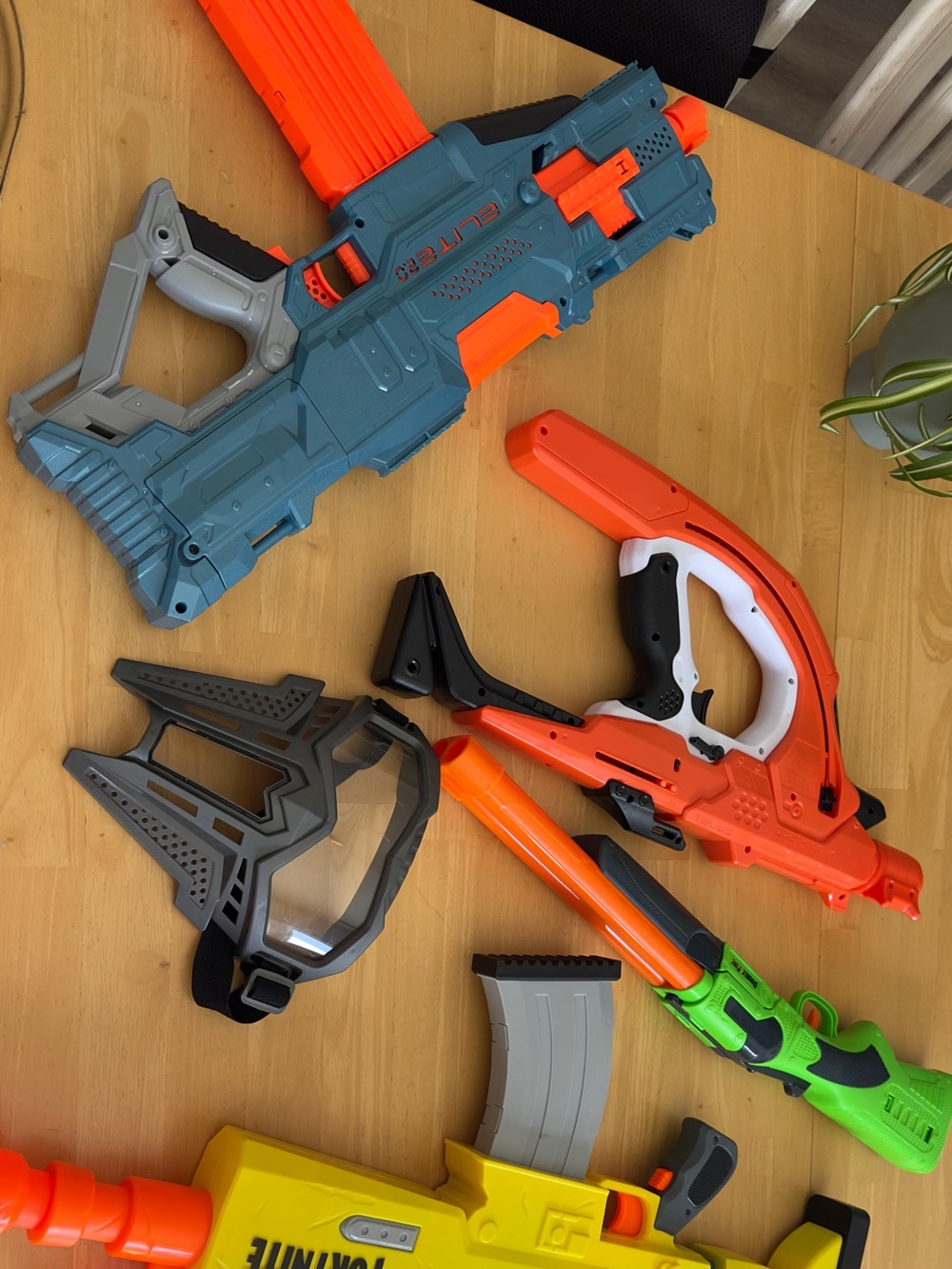 Orange, Teal and Green Kids Foam Dart Blaster Set